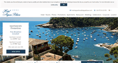 Desktop Screenshot of hotelaiguablava.com